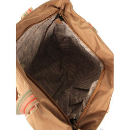 Сумка женская текстиль BoBo-7655, 1отдел, плечевой ремень, бежевый 261675 фото 3