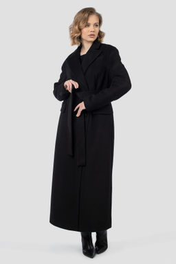 01-12173 Пальто женское демисезонное (пояс)