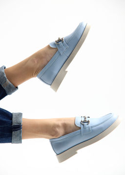 Лоферы туфли 172.1841be. голубой ангел кожа