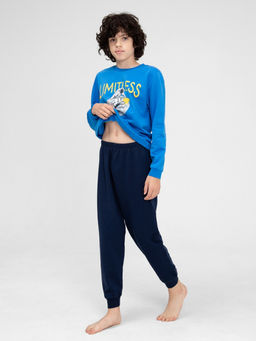 CRB wear / CWJB 50145-42 Комплект для мальчика (джемпер, брюки),синий/Ex.Cherubino