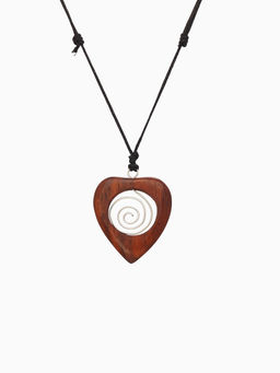 Кулон «Сердце», дерево соно
