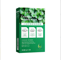 SADOER Очищающая кислородная пузырьковая маска в саше Centella Bubbles Mask 12*4гр.