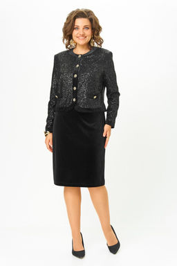 Костюм Svetlana Style 2302 черный бархат