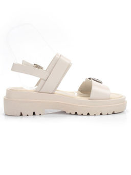 08-PEAG64-1 BEIGE Босоножки женские (натуральная кожа)