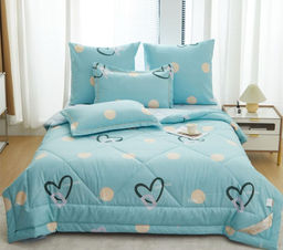 Одеяло Alanna Сатин Люкс с простыней и наволочками ODALAL009 Евро