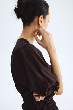 Blusa con cintura nido de abeja - H&m фото 5