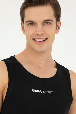 Мужская черная футболка с круглым вырезом - U.s. polo assn фото 2