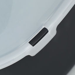 Туалет с бортом, 50×35×18 см, пластик, чёрный