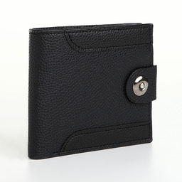 Портмоне мужское на магните, отдел для карт, монет, чёрное