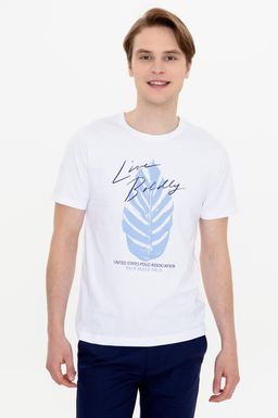 U. S. Polo Assn Мужская белая футболка с круглым вырезом - U.s. polo assn фото 2