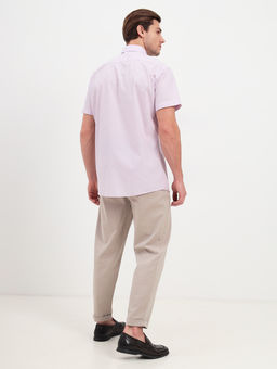 Сорочка мужская короткий рукав GREG 710/209/LIL/Z  фото 3