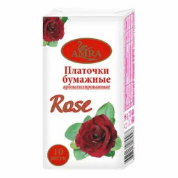 AMRA платочки бумажные (10шт) Роза