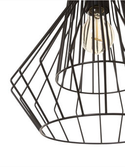 Светильник потолочный BayerLux «Крит», 1×40 Вт, Е27, черный/коричневый, 30×30×42(142)см