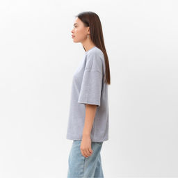 Футболка женская MIST Basic р. S-M, серый