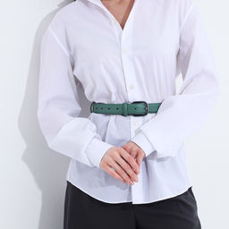 Ремень женский, ширина 3 см, винт, пряжка металл, цвет мята - Simaland фото 3