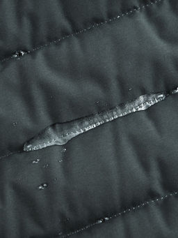 Куртка мужская гибридная стёганая с капюшоном с графеновой подкладкой цвета хаки 9627_1Kh