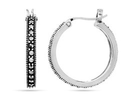 Серьги из серебра марказит, SL-AGA1659