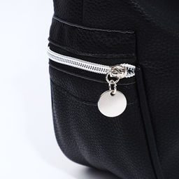 Сумка-мешок на молнии, наружный карман, цвет чёрный - Simaland фото 5