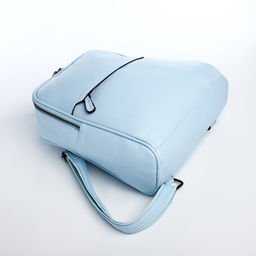 Рюкзак-сумка женский Vespera на молнии, с карманами, голубой