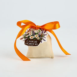 Цена за 5 шт. Мешочек подарочный из хлопка «Самой нежной», 7×9 см ± 1.5 см