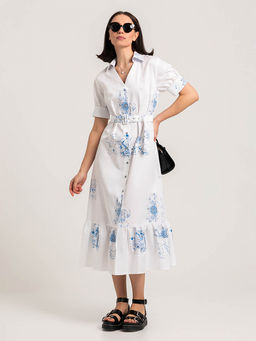 Платье с принтом