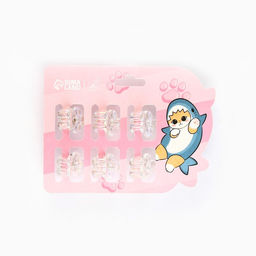 Краб для волос Для тебя с любовью, набор 6 шт., 1.5?1.5 см - Art beauty фото 6