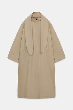 TRENCH OVERSIZE PA?UELO ZW COLLECTION LIMITED EDITION / kaki-med - Zara фото 6