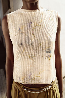 TOP PUNTO LENTEJUELAS / Multicolor - Zara фото 4