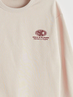 Bisiklet Yaka Erkek ?ocuk Sweatshirt