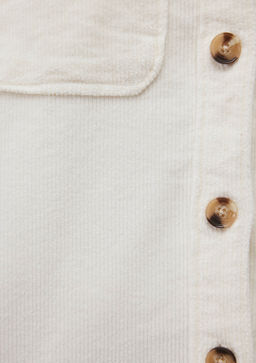 Beyaz Kadife Gomlek - Mavi фото 7