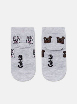 Цена за 2 пары CONTE-KIDS ВЕСЕЛЫЕ НОЖКИ светло-серый