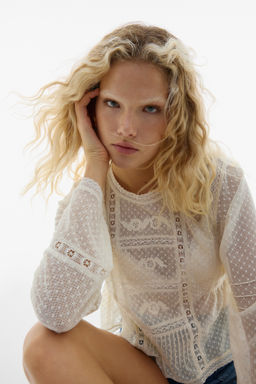 Blusa en malla plumeti - H&m фото 5