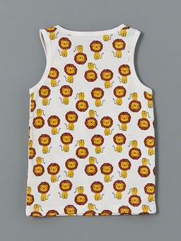 Bisiklet Yaka Bask?l? Erkek Bebek Atlet - Waikiki фото 2