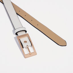 Ремень женский, ширина 2,3 см, винт, пряжка металл, цвет белый - Simaland фото 2