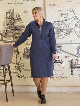 Платье 1368 темно-синий