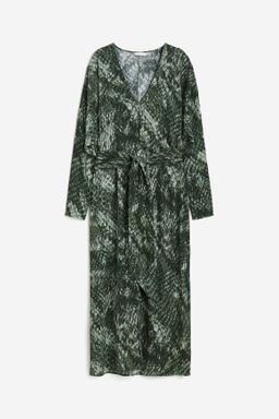 Vestido estampado con cintur?n de anudar