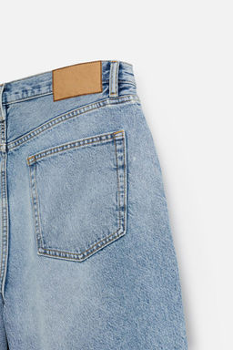 STRAIGHT-LEG DENIM BERMUDA SHORTS - Zara фото 11