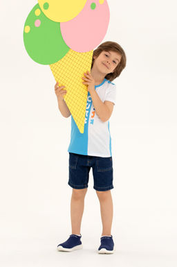 U. S. Polo Assn Детская бирюзовая футболка с круглым вырезом - U.s. polo assn фото 3