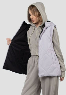 Куртка жилет двусторонняя демисезонная (синтепон 100) - El podio фото 10