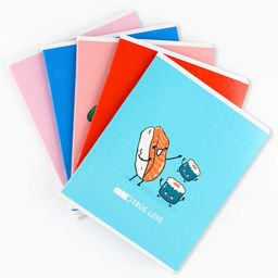 Цена за 3 шт. Тетрадь в клетку, 48 л., А5, на скрепке, блок №1 Истинная любовь МИКС - Artfox study фото 2