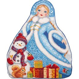 Набор для вышивания PANNA PD-7203 Подушка. Снегурочка 31 х 38.5 см