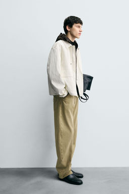 RELAXED FIT SHINY FINISH JACKET - Zara фото 4