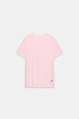 CAMISETA OVERSIZE BOLSILLO / Rosa - Zara фото 2