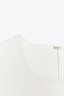 KNIT PEPLUM TOP WITH TIES - Zara фото 27