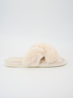 Тапочки домашние Indefini полиэстер кремовый  фото 6