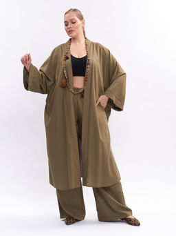 Кардиган льняной длинный TKA04052TBK58 - Артесса фото 2