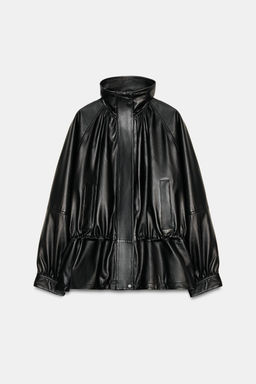 100% LEATHER JACKET ZW COLLECTION LIMITED EDITION - Zara фото 9