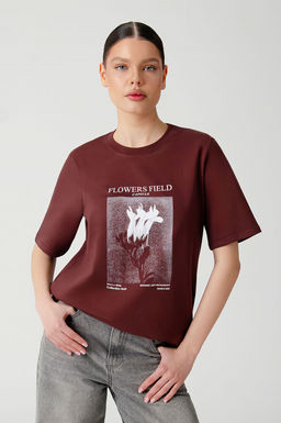 Арт. 3-1143 Футболка женская 42-50 (5 шт) Цвет:шоколад