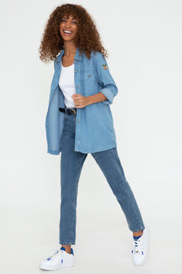 Женские синие джинсовые брюки - U.s. polo assn фото 3