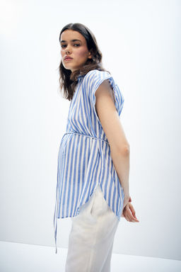 MAMA Blusa con cinturon de anudar - H&m фото 4